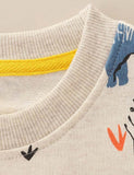 Dinosaur Printed Pullover Sweatshirt - CCMOM
