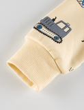 Engineering Vehicle Printed Long-Sleeved Sweatshirt - CCMOM