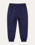 Excavator Cartoon Embroidered Sweatpants - CCMOM