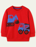 Excavator Printed Sweatshirt - CCMOM
