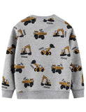 Excavator Printed Sweatshirt - CCMOM