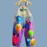 Lucky Sale-Little Monster Printed Children's Overalls