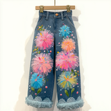 Lucky Sale-Children's colorful firework pattern pants