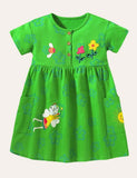 Fairy Flower Appliqu¡§| Dress - CCMOM
