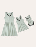 Family Matching Vest Dress