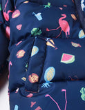 Flamingo Printed down Jacket - CCMOM