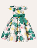 Floral Bow Party Dress - CCMOM