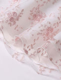 Floral Embroidered Mesh Dress - CCMOM