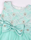 Flower Embroidered Mesh Party Dress - CCMOM