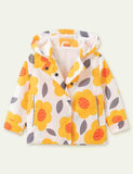 Flower Print Long Sleeve Coat