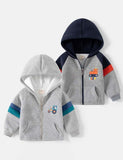 Forklift Printing plus Velvet Zip Jacket - CCMOM