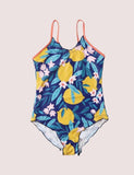 Girls' One-Piece Lemon Swimsuit - CCMOM
