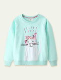 Happy Kitten Appliqu¨¦ Sweater