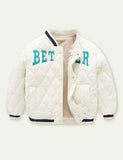 Letter Appliqu¨¦ down Jacket