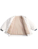 Letter Appliqu¨¦ down Jacket - CCMOM