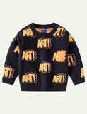 Letter Printed Sweater - CCMOM