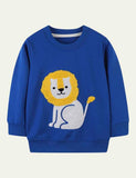 Lion Appliqu¨¦ Sweatshirt - CCMOM