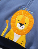 Lion Embroidery Thickening Hoodie - CCMOM