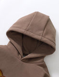 Little Bear Appliqu¨¦ Embroidery Thickening Hoodie - CCMOM