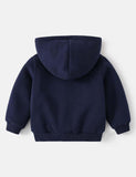 Little Dinosaur Appliqu¨¦ Hooded Zip Jacket - CCMOM