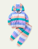 Long Sleeve Striped Sweater Suit