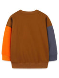Penguin Appliqu¨¦ Long-Sleeved Sweatershirt - CCMOM
