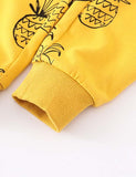 Pineapple Print Long Sports Pants - CCMOM