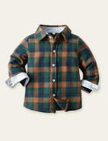 Plaid Shirt Overalls Gentleman Party Set - CCMOM