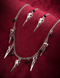 Punk Ghost Skull Necklace + Earrings - CCMOM