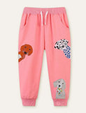 Puppy Appliqu¨¦ Sweatpants