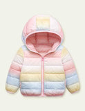 Rainbow Color Warm down Jacket