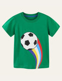 Rainbow Football T-shirt