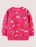 Rainbow Unicorn Printed Sweatshirt - CCMOM