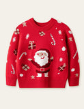 Santa Claus Gift Full Printed Sweater