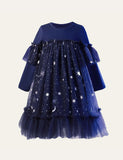 Starry Sky Mesh Party Dress - CCMOM