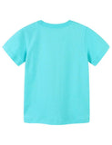 Toddler Boy Dinosaur Embroidered 100% Cotton T-shirt - CCMOM