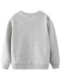 Toddler Flower Embroidered Crew Neck Pull Over Sweatshirt - CCMOM