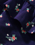 Toddler Girl Cartoon Printed Button Design Ruffle Hem Flutter-sleeve Dress - CCMOM