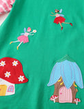 Toddler Girl Mushroom Appliqu¨¦ Long Sleeve Casual Dress - CCMOM