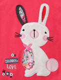 Toddler Girl Rabbit Embroidered Long-Sleeved Sweatshirt - CCMOM