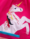 Toddler Girl Rainbow Unicorn Appliqu¨¦ Dress With Pocket - CCMOM