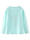 Toddler Girl Unicorn Embroidered Long-Sleeve Casual Shirt - CCMOM