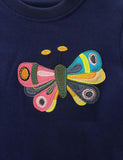 Two Butterflies Embroidered Sweatshirts - CCMOM