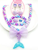 Undersea Mermaid Shell Necklace Accessories Set - CCMOM