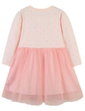Unicorn Appliqu¨¦ Long Sleeve Dress - CCMOM