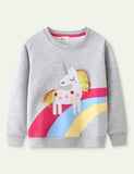 Unicorn Appliqu¨¦ Sweatshirt
