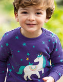 Unicorn Appliqu¨¦ Sweatshirt