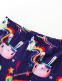 Unicorn Dinosaur Printed Sweatshirt Set - CCMOM