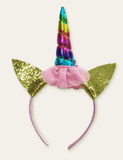 Unicorn Mesh Flowers Headband - CCMOM