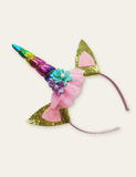 Unicorn Mesh Flowers Headband - CCMOM